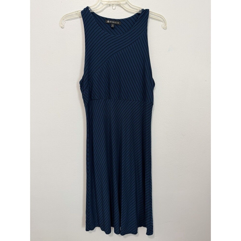 Athleta Women's Sleeveless Navy Midi Dress Size M